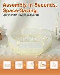TRENDPLAY foldable pop up ball pit play tent for toddlers with storage bag - view 21