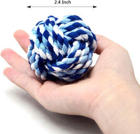 Pet Chew Toy, Knots Weave Cotton Rope - 6 Pack - image 3