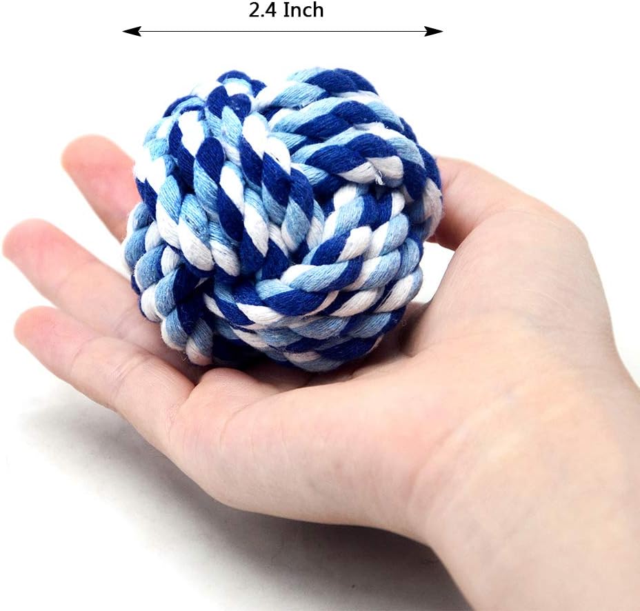 Pet Chew Toy, Knots Weave Cotton Rope - 6 Pack - image 3