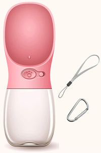 DEYACE Dog Water Bottle, Leak Proof Portable Pet Water Bottles for Dogs, Puppy Water Dispenser - Pink 12oz - image 4