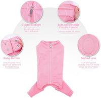 Nanaki Dog Surgery Suit Female Spay, Leg Sleeves for Dog Rear Legs, Doggy Onesie for Surgery Female, Doggy Recovery Suit Male Abdomen, Pet Wound Care Heal Protector, Surgical Suits for Pet Spay
