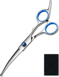 Dog Grooming Scissors Curved Shears Set Rounded Trimming Scissors