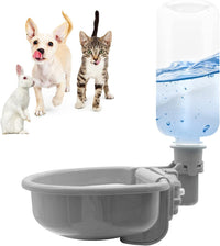 VANNON Gravity Pet Water Bowl, Grey - 16oz / A-Grey