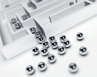 BC Precision four 1/2 inch hardened steel replacement balls for labyrinth maze games - view 2