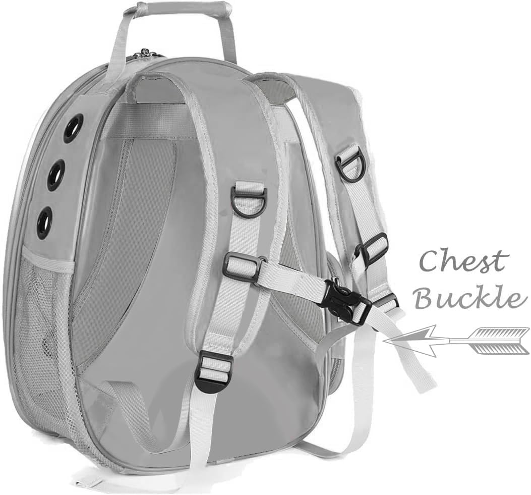 Bubble Cat Carrier Backpack - Grey / Backpack - image 4