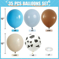 HILAVO Toy Inspired Story Balloons - Cow Blue Brown / 35PC - image 2