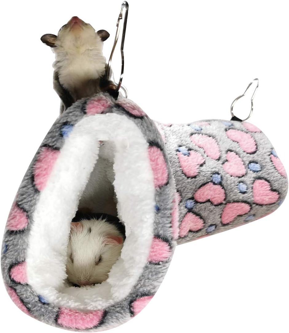LEFTSTARER Guinea Pig Accessories Sugar Glider Cage Accessories - Grey / Heart