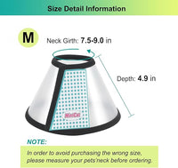 Cat Cone, Adjustable Recovery Pet Cone Elizabethan Collar for Cats Rabbit, 8.1 Inches Cat Cone Collar Soft, Protective Cat Cones to Stop Licking, Lightweight Practical Kitten Cone