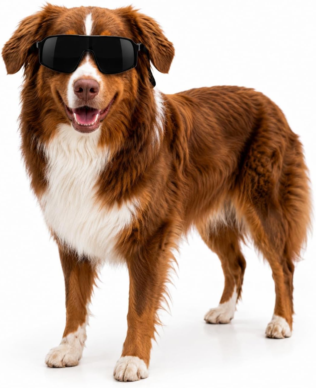 G010 Dog pet Costume Aviator Sunglasses for Medium Breeds – Essentials for Dogs - Sports Turbo Black / uv400 - image 3