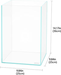 Aquarium 75H 37 Gallon Ultra Clear Glass Rimless Fish Tank – Essentials for Fish - Tall / 5Gal W9.8×D9.8×H14.2 in(25x25x36cm) - image 2