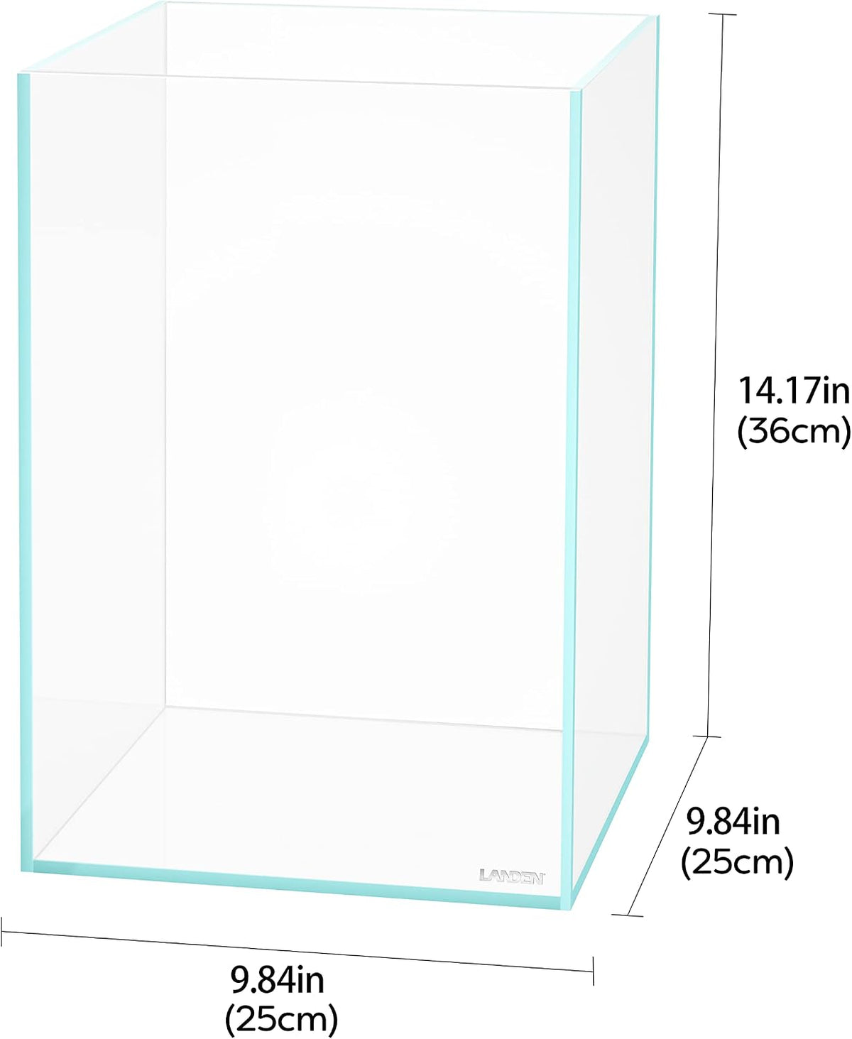 Aquarium 75H 37 Gallon Ultra Clear Glass Rimless Fish Tank – Essentials for Fish - Tall / 5Gal W9.8×D9.8×H14.2 in(25x25x36cm) - image 2