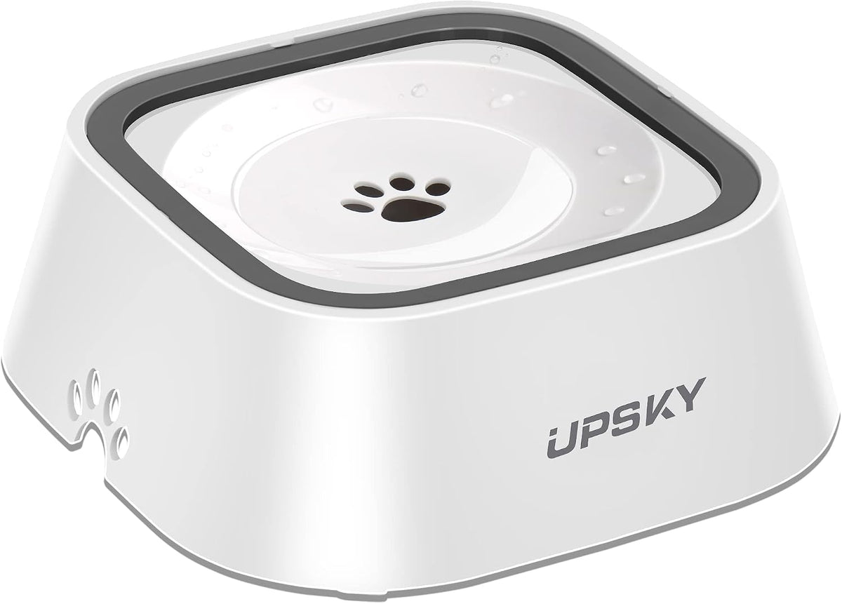 UPSKY No Spill Pet Water Bowl - White / 35 fl oz