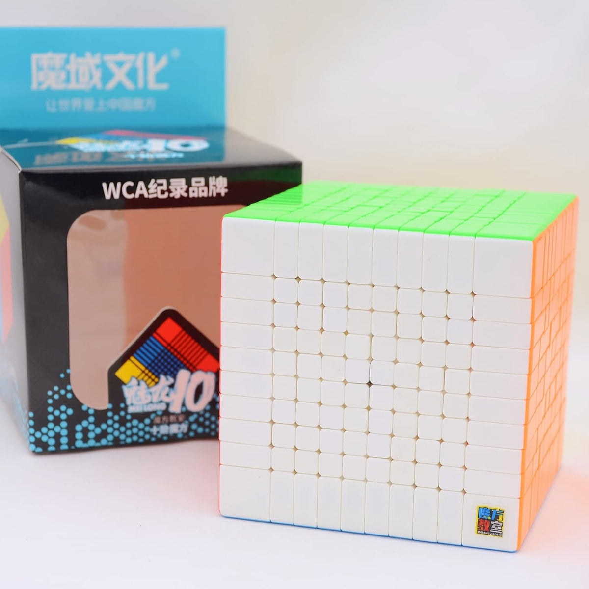 MoYu Meilong 9x9 stickerless speed cube, 74 mm puzzle with bright colored faces - view 20