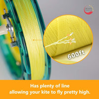 Kite String Reel Winder 7in Dia with 600ft Line for Kids Teens – Fun for Kids & Family - 7" / Blue - image 2