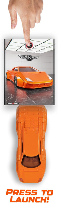 FLAT 2 FAST Original Speed Card Racer - Supercar - 1 Pack / Solar Orange - image 3
