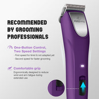 Professional Dog Clippers for Grooming Thick Curly Matted Coats – Essentials for Dogs - Violet - image 4
