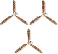 JXFUKAL Cat Wand Toys, Interactive Cat Toys with 3 Feather Refills, 29'' Flexible Steel Wire - Set A-refills
