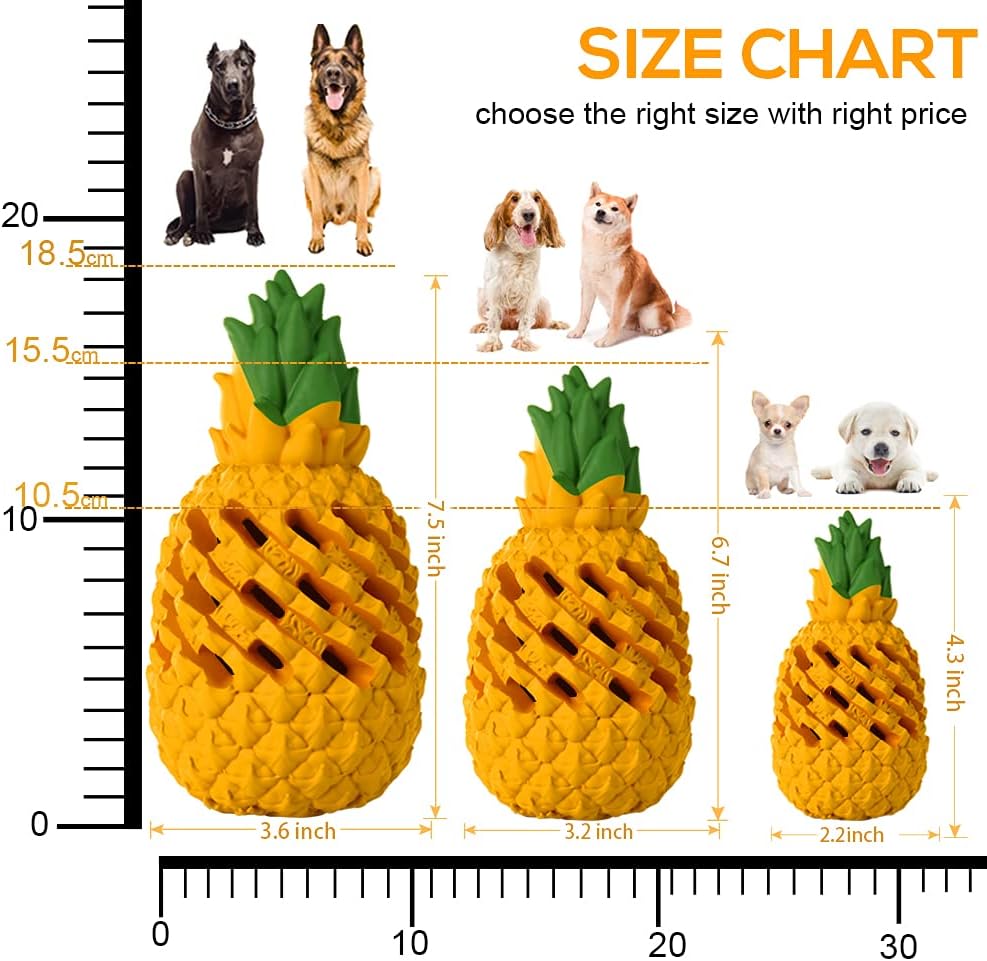 Indestructible Pineapple Dog Toy - 6.7 In - image 3