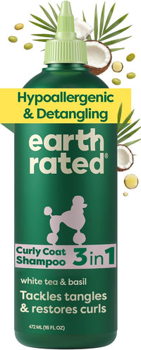 Earth Rated Deshedding Hypoallergenic Dog Shampoo & Conditioner - Detangling Shampoo