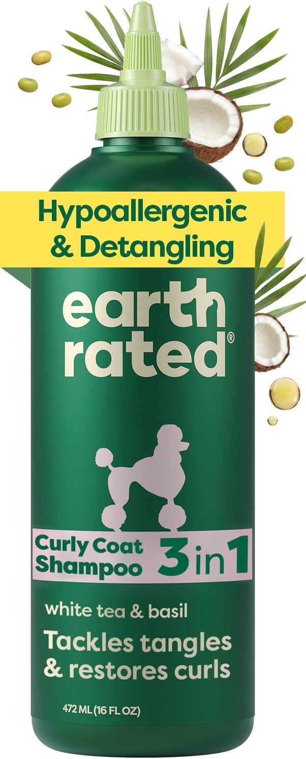 Earth Rated Deshedding Hypoallergenic Dog Shampoo & Conditioner - Detangling Shampoo
