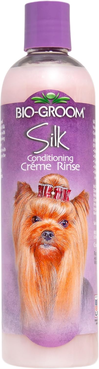 Bio-Groom Silk Creme Rinse Dog & Puppy Conditioner - 12 Fl Oz (Pack of 1)