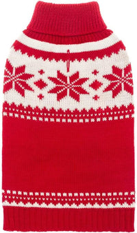 Dog Sweater - Winter Coat Apparel Clothes with Colorful Stripes for Cold Weather – Essentials for Dogs - Small / Single Red