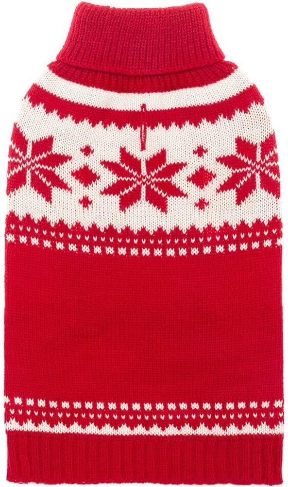 Dog Sweater - Winter Coat Apparel Clothes with Colorful Stripes for Cold Weather – Essentials for Dogs - Small / Single Red