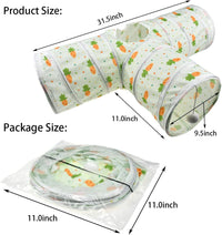 Bunny Rabbit Tunnels Rabbit Cat 3 Way Collapsible Tunnel with Cute - T Shape - image 2
