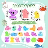 DIYDEC 60PCS Luminous Mini Resin Animals 60 Styles Miniatures Glow - 184PCS Luminous Mini Resin Animals - image 2