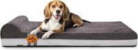 Laifug Orthopedic Memory Foam Extra Large Dog Bed Pillow Durable - 40.0"L x 25.0"W x 5.5"Th / Grey
