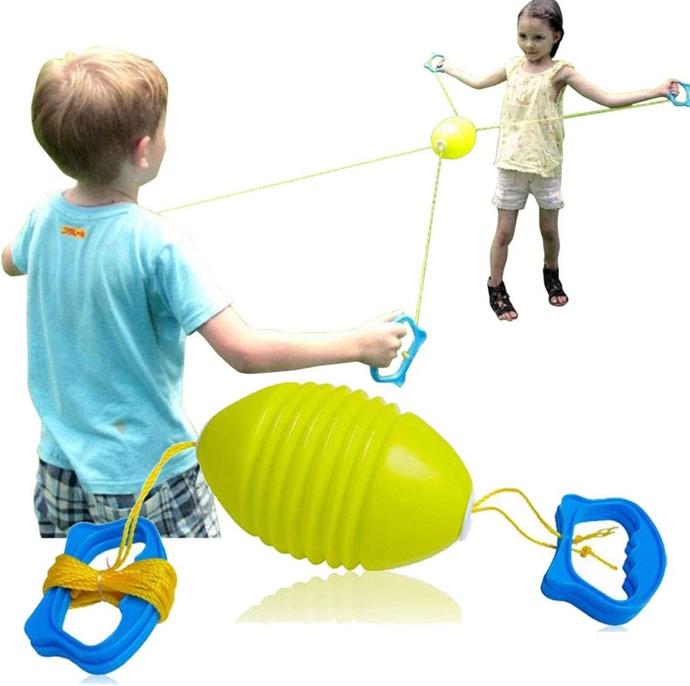 BOHS pull shuttle ball game, 2-player active toy with handles and cords