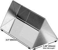 Amlong Crystal 2.5 inch Optical Glass Triangular Prism for Teaching - 2.5 Inch - image 2
