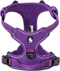 TRUE LOVE Adjustable No-Pull Dog Harness Reflective Pup Vest - XL / Purple