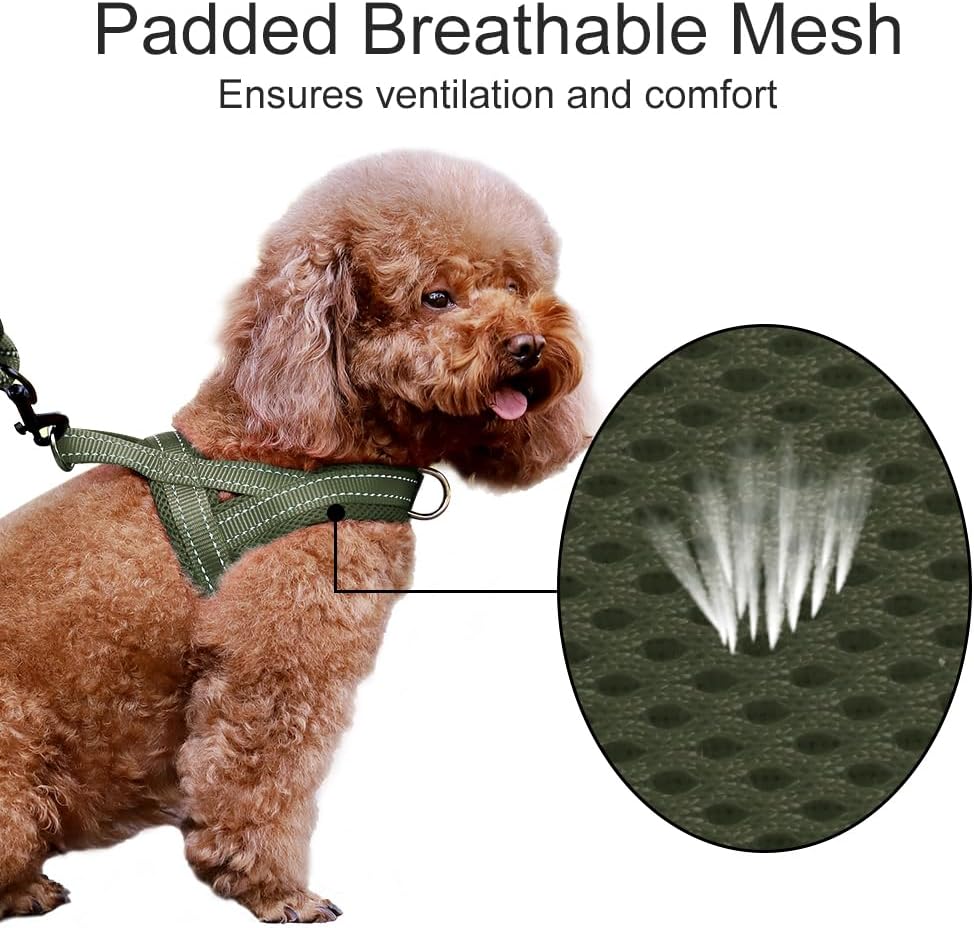 Plutus Pet No Pull Dog Harness with Front Clip - S: chest 17"-19.7" / Ranger Green - image 3