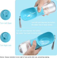 Dog Water Bottle Portable with Food Container & Filter for Travel – Essentials for Dogs - #05 Pinkish Orange / 10oz - image 3