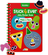 Stick4Ever Jelly Sticker Book, for Kids, Waterproof - Make A Face