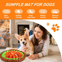 SZEE Snuffle Mat for Dogs - Orange and Green - image 4
