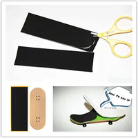 Fingerboard Grip Tape, PRO Quality 8 Sheets Foam Black Wooden Mini Skateboard Strong Adhesive - 8pcs - image 2