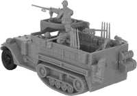 BMC Toys WW2 US M3 halftrack plastic army vehicle in tan - view 12