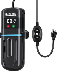 Electronic Aquarium Heater, 300W Small Fish Tank Heater, Adjustable Submersible Heater PID Temperature Control with LED Digital, Water Dry Automatic Shut Off for Fresh Seawater