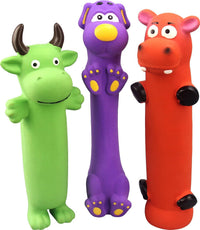 Pweituoet 9" Squeaky Dog Toys, Latex Dog Chew Toys for Puppy