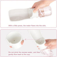 Portable Dog Water Bottle - White / 12oz - image 4