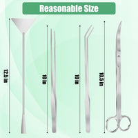 Aquarium Aquascape Tools Kit - 12.5in / Silver - image 2
