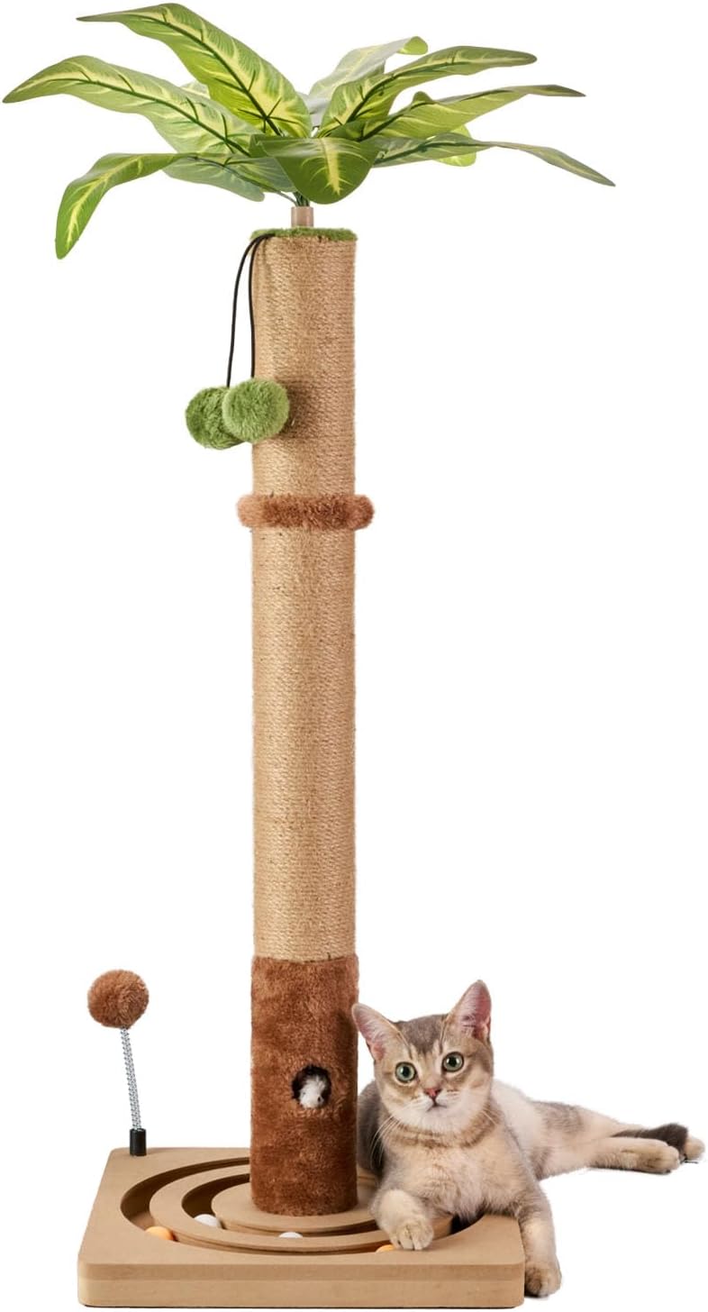 MECOOL 35in Tall Cat Scratching Post Sturdy and Premium Scratch Posts - 35 inches for Adult cats - image 4