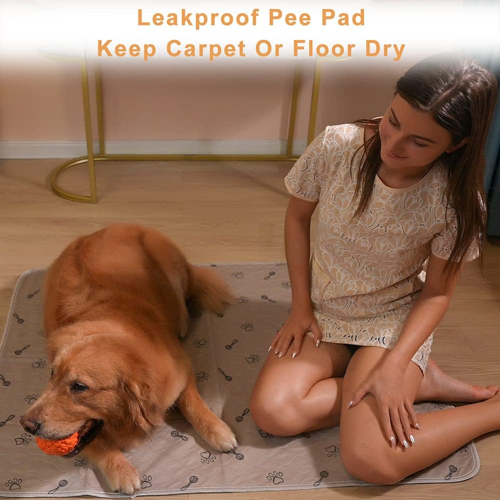 2Pack 36"x36" Pee Pads Washable Waterproof Rugs for Dog Training – Essentials for Dogs - 2Pack 36x48 - image 4