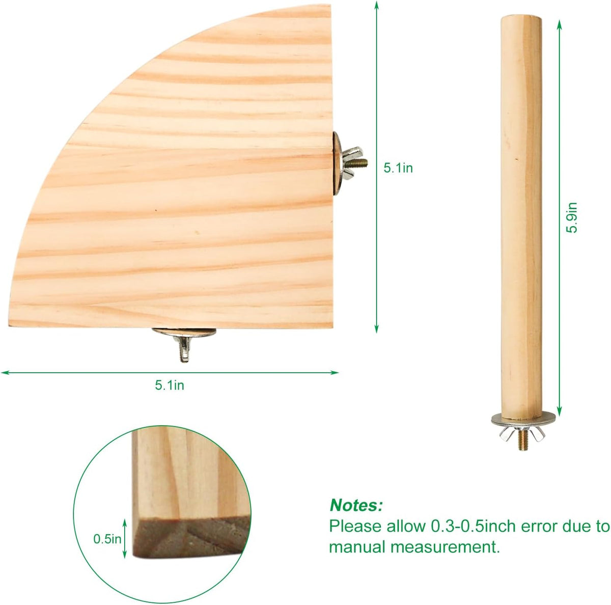 2 Pack Bird Perch Platform - Set 3 - image 2