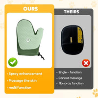 2025 New Pet Hair Removal Glove, Upgrade Electrostatic Pet Grooming Gloves for Cats and Dogs, Efficient Cat Gloves