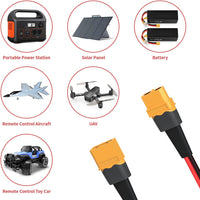 ELFCULB XT60 3 way splitter cable with 12AWG tinned copper wire, 1 ft long - view 10