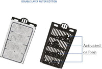 11 Pack Auqarium Filter Replacement Plates, Turtle Tank Filter Cartridges, Activated Carbon Suitable for Low-Water Filter