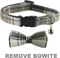 SuperBuddy Dog Collar, Adjustable Dog Collar with Bowtie - Large / Green-1 - image 2